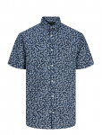 Jack & Jones - Jprblasummer Linen Bl. Print Ss Shirt Ln - L&uuml;hikeste varrukatega s&auml;rgid - XL