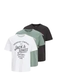 Jack & Jones - Jprbluzane Ss Tee Fst 3Pk Mp - L&uuml;hikeste varrukatega - XL