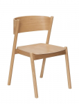 H&uuml;bsch - Oblique Dining Chair Natural - Toolid - ONE SIZE