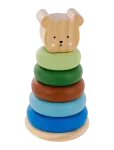 JaBaDaBaDo - Stacking Toy Teddy Silicone - Virnastatavad klotsid - ONE SIZE