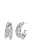 Bud To Rose - Iris Duo Earring Clear/Gold - R&otilde;ngad - ONE SIZE