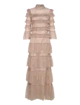 Malina - Carmine Long Sleeve Lace Maxi Dress - Maksikleidid - S