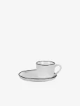 Broste Copenhagen - Cup With Saucer Salt - Espressotassid - 10 CL