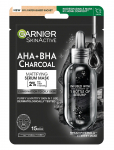 Garnier - Garnier Skinactive Pure Charcoal Black Pore-Tightening + Hydrating Sheet Mask For Oily Skin 28 G - Kangasmaskid - 28 gr