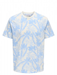 ONLY & SONS - Onsperry Life Reg Leaf Aop Ss Tee Noos - L&uuml;hikeste varrukatega - S