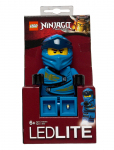 Ninjago - Lego Ninjago, Lommelygte Med Led-Lys, Jay 300% - Bag Tags - ONE SIZE