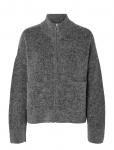 Selected - Slfsia Ras Ls Knit Zipper Cardigan Noos - Kardiganid - XXL