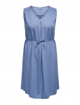ONLY Carmakoma - Carlaura Sl V-Neck Dress Dnm Bin - L&uuml;hikesed kleidid - 48