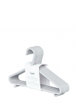 3 Sprouts - 3 Sprouts Wheat Straw Hanger (Set Of 15), Gray - Konksud ja riidepuud - 29.21X0.64X18CM