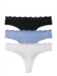 Calvin Klein - Thong 3Pk - Stringid - XL
