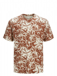 Jack & Jones - Jorsplit Aop Tee Ss Crew Neck Ln - L&uuml;hikeste varrukatega - M