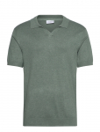 Lindbergh - Ecovero S/S V-Neck Polo - L&uuml;hikeste varrukatega kootud polos&auml;rgid - XL