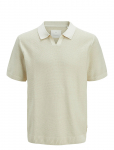 Jack & Jones - Jprcceaston Knit Split Neck Ss Sn - L&uuml;hikeste varrukatega - M