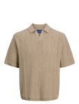 Jack & Jones - Jorparos Knit Easter Ss Crochet Polo - L&uuml;hikeste varrukatega kootud polos&auml;rgid - XL