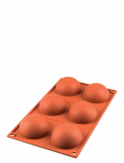 Silikomart - Silikoneform Halvkugle 6 Stk. &Oslash;70 H35 - Koogikese- ja muffinivormid - FOR 6PCS
