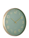 KARLSSON - Wall Clock Elegance Glow Jungle Green - Seinakellad - &Oslash; 40 CM