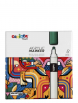 Carioca - Carioca Plus Akrylpennor 8-Pack - V&auml;rvilised pliiatsid - ONE SIZE