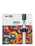 Carioca - Carioca Plus Akrylpennor 8-Pack - V&auml;rvilised pliiatsid - ONE SIZE