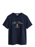 GANT - Reg Cotton Crest Ss T-Shirt - L&uuml;hikeste varrukatega - XL