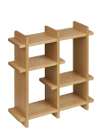 House Nordic - Dora - Wall Shelf, Oak Veneer, Natural, 40X12X40 Cm - Riiulid - 12X40X40CM