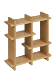 House Nordic - Dora - Wall Shelf, Oak Veneer, Natural, 40X12X40 Cm - Riiulid - 12X40X40CM