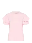 Kaffe - Kaerin Flounce T-Shirt - L&uuml;hikeste varrukatega - XL