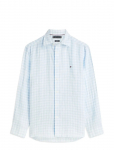 Tommy Hilfiger - Linen Essential Gingham Rf Shirt - Vabaaja s&auml;rgid - XXL
