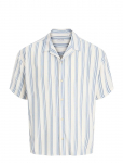 Jack & Jones - Jjejeff Resort Stripe Shirt S/S Sn - L&uuml;hikeste varrukatega s&auml;rgid - XXL