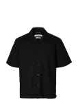 Selected - Slmrlxclay Linenblend Ss Shirt Res Noos - Vabaaja s&auml;rgid - L