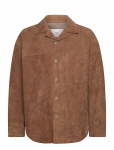 AMI - Leather Overshirt - Vabaaja s&auml;rgid - L