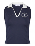 Sporty & Rich - Eden Crest Sports Polo Vest - Varrukateta - S
