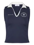 Sporty & Rich - Eden Crest Sports Polo Vest - Varrukateta - S