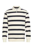 Lindbergh - Striped Polo Sweatshirt L/S - Pikkade varrukatega - M