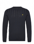 Lyle & Scott - Linen Blend Long Sleeve Jumper - &Uuml;mara kaelusega - XXL