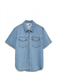 Vero Moda - Vmsigga Ss Clr Denim Shirt - L&uuml;hikeste varrukatega - S