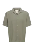 ONLY & SONS - Onsperu Ss Reg Tencel Shirt Noos - Vabaaja s&auml;rgid - M