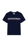 Tommy Hilfiger - Rwb Placed Stripe Reg Tee - L&uuml;hikeste varrukatega - S