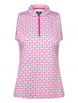 Callaway - Sleeveless Geo Print Rib Collar Polo - Spordipolod - S