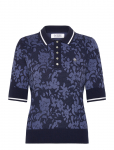 Callaway - Botanical Jacquard Short Sleeve Sweater Polo - Spordipolod - XS