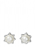 Syster P - Florentina Pearl Studs Silver - Needid - ONE SIZE