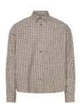 Weekday - Boxy Long-Sleeved Cotton Poplin Shirt - Vabaaja s&auml;rgid - L