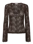 Bubbleroom - Long Sleeve Lace Top - Pikkade varrukatega - XS
