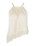 Malina - Madina Asymmetric Lace Hem Top - Varrukateta - 38