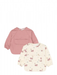 Fabelab - Sleeve Bib 2-Pack - Little Flyers A - Pikkade varrukatega pudip&otilde;lled - ONE SIZE