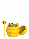 Winkee - Madpinde Med Beholder - Bee - Figuurid ja skulptuurid - H9CM