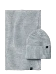 Calvin Klein - Monogram Rib Scarf Beanie Set - Winter Accessory Set - L/XL