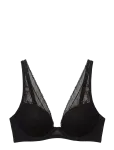 Calvin Klein - Lightly Lined Plunge - Madala kaelusega rinnahoidjad - 75 C