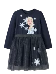 Name It - Nmfosimi Frozen Ls Tulle Dress Noos Wdi - Pikkade varrukatega vabaajakleidid - 98