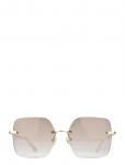 GLAS Eyewear - Billie Gold Rimless Tinted - Kandilise raamiga p&auml;ikeseprillid - 2.5