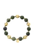 Bud To Rose - Kelly Bracelet Green/Gold - P&auml;rlitega k&auml;ev&otilde;rud - ONE SIZE